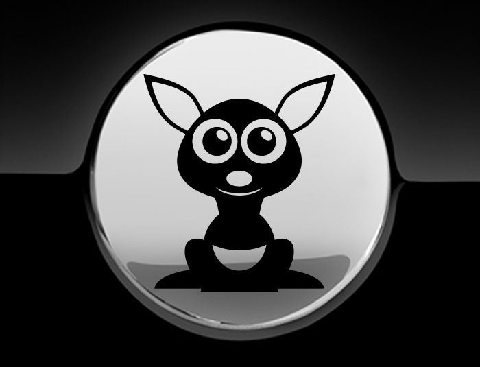 Adorable Kangaroo Fuel Cap Car Sticker