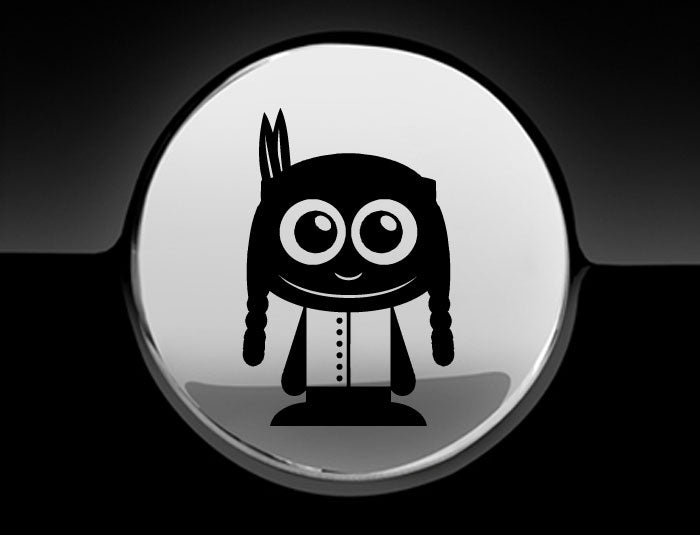 Adorable Indian Fuel Cap Car Sticker