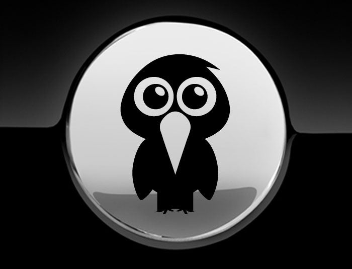 Adorable Hawk Fuel Cap Car Sticker
