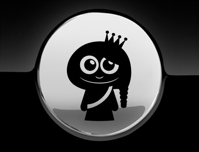 Adorable Princess Fuel Cap Car Sticker