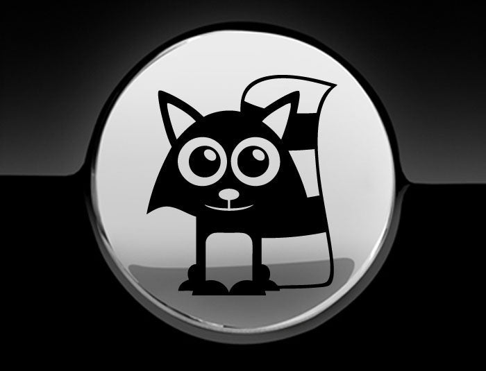 Adorable Raccoon Fuel Cap Car Sticker