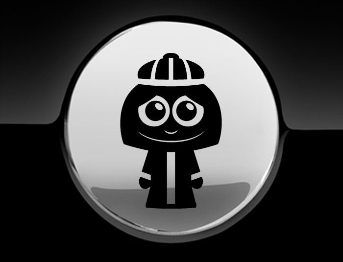 Adorable Queen Fuel Cap Car Sticker