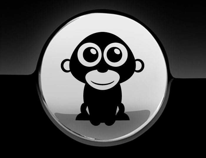 Adorable Gorilla Fuel Cap Car Sticker