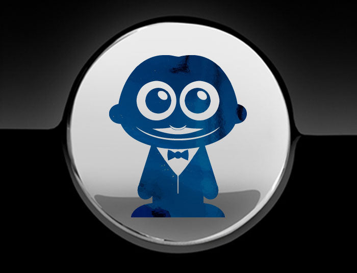 Adorable Waiter Fuel Cap Car Sticker