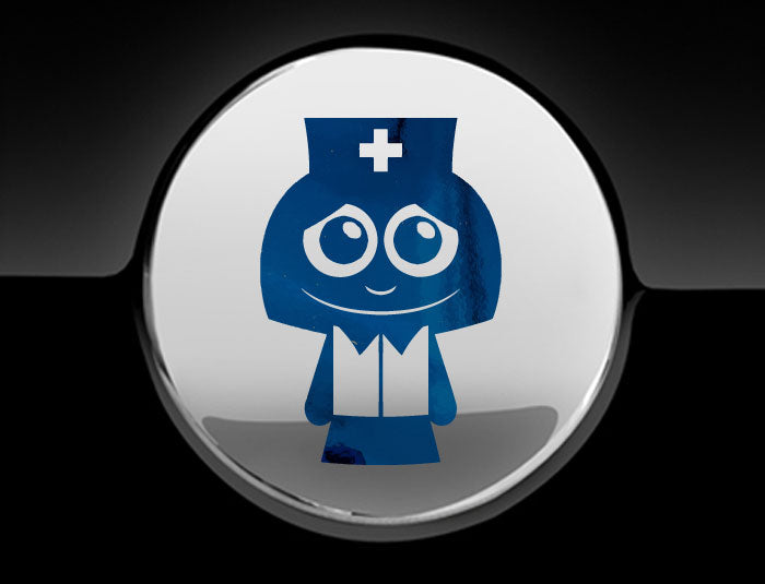 Adorable Nurse Fuel Cap Car Sticker