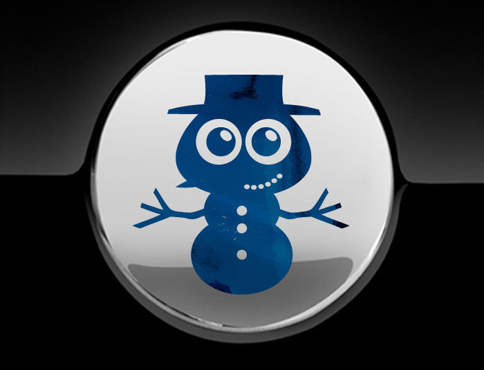 Adorable Snowman Fuel Cap Car Sticker