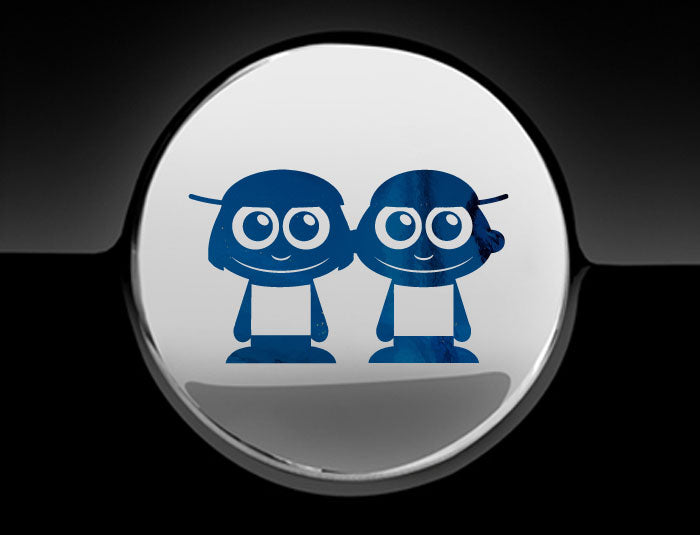 Adorable Boys Fuel Cap Car Sticker