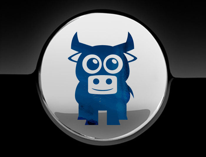 Adorable Bull Fuel Cap Car Sticker