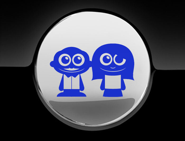 Adorable Parents Fuel Cap Car Sticker