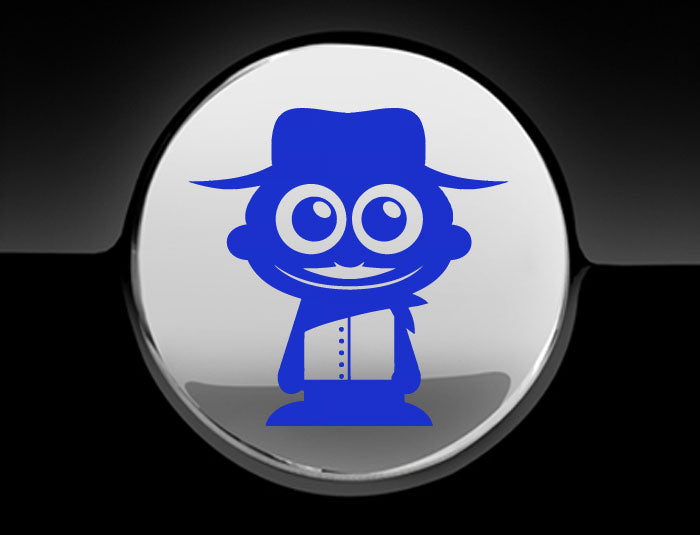 Adorable Cowboy Fuel Cap Car Sticker