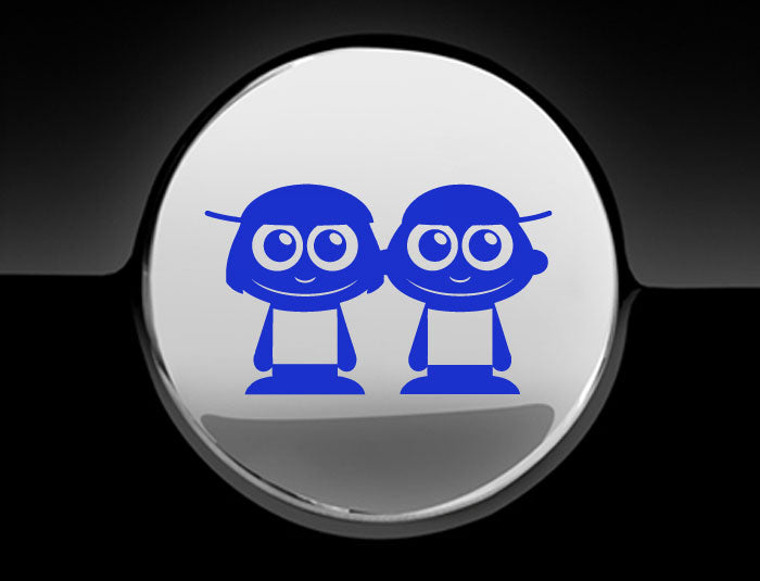 Adorable Boys Fuel Cap Car Sticker