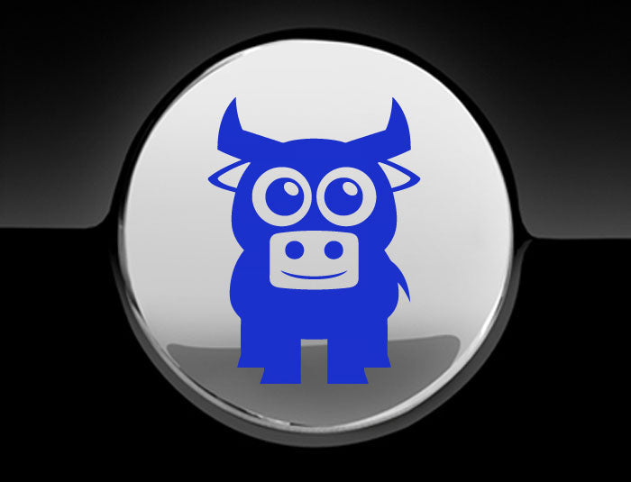 Adorable Bull Fuel Cap Car Sticker