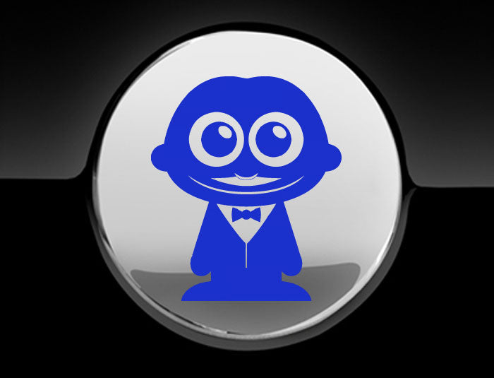 Adorable Waiter Fuel Cap Car Sticker
