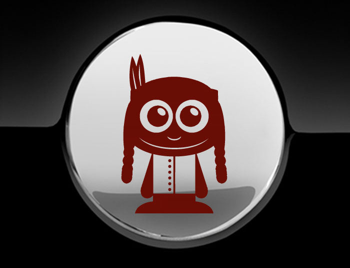 Adorable Indian Fuel Cap Car Sticker