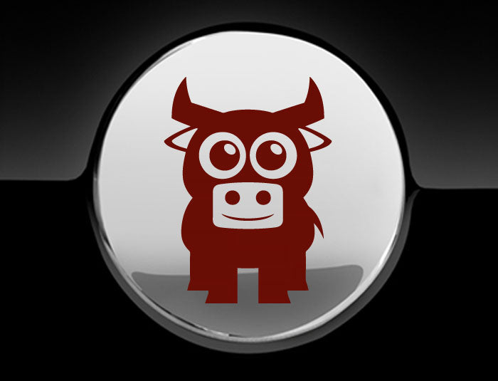 Adorable Bull Fuel Cap Car Sticker