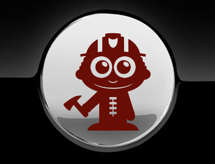 Adorable Firefighter Fuel Cap Car Sticker
