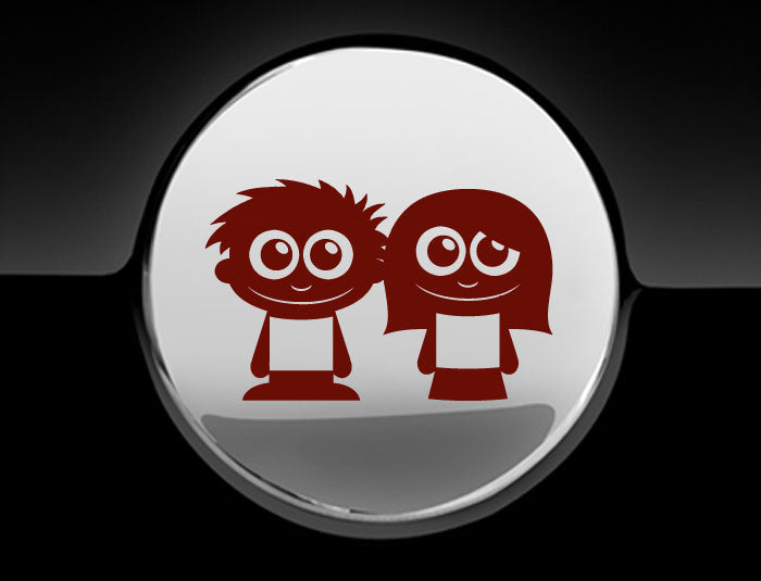Adorable Friends Fuel Cap Car Sticker