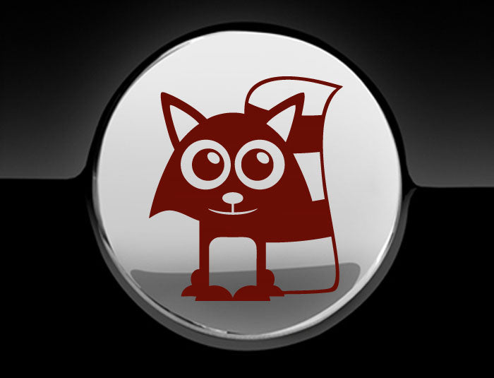 Adorable Raccoon Fuel Cap Car Sticker