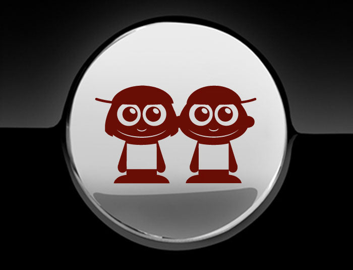 Adorable Boys Fuel Cap Car Sticker