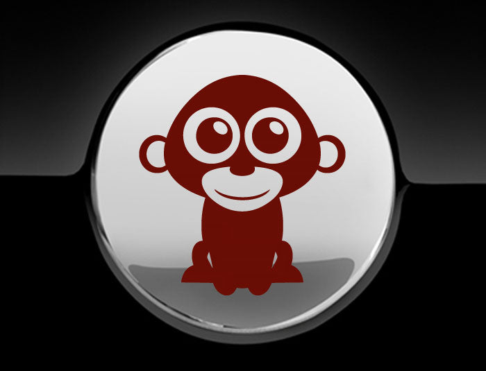 Adorable Monkey Fuel Cap Car Sticker