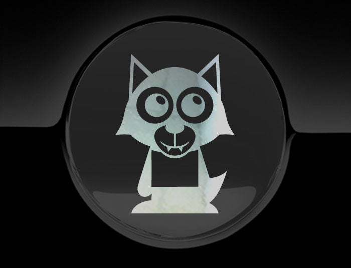 Adorable Werewolf Fuel Cap Car Sticker