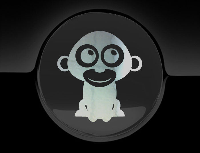 Adorable Monkey Fuel Cap Car Sticker