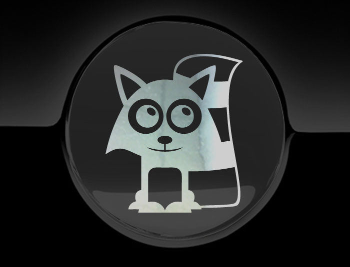 Adorable Raccoon Fuel Cap Car Sticker