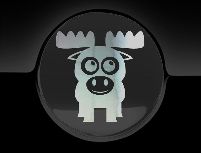 Adorable Moose Fuel Cap Car Sticker
