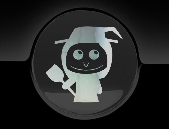 Adorable Witch Fuel Cap Car Sticker