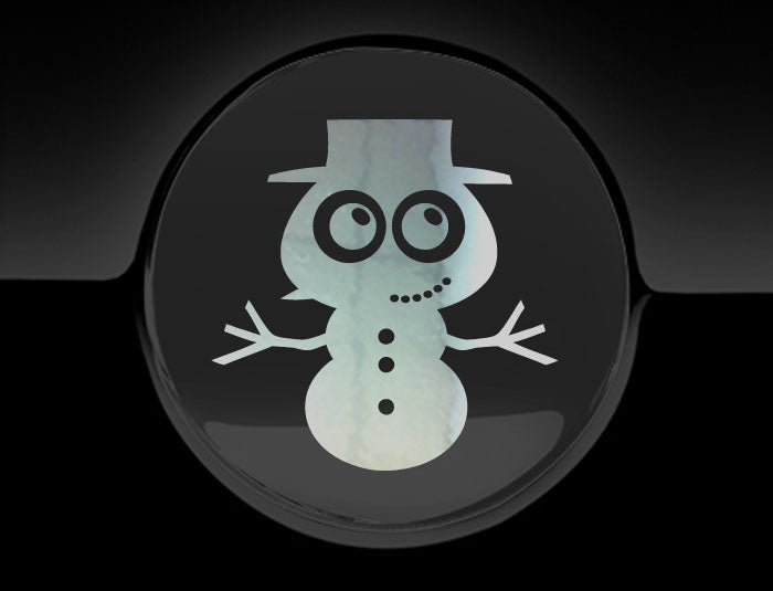 Adorable Snowman Fuel Cap Car Sticker