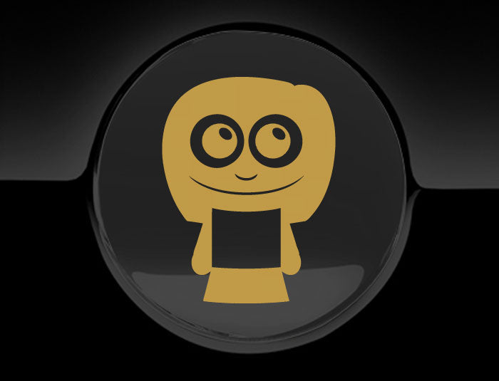 Adorable Woman Fuel Cap Car Sticker