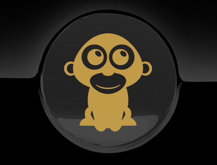 Adorable Gorilla Fuel Cap Car Sticker