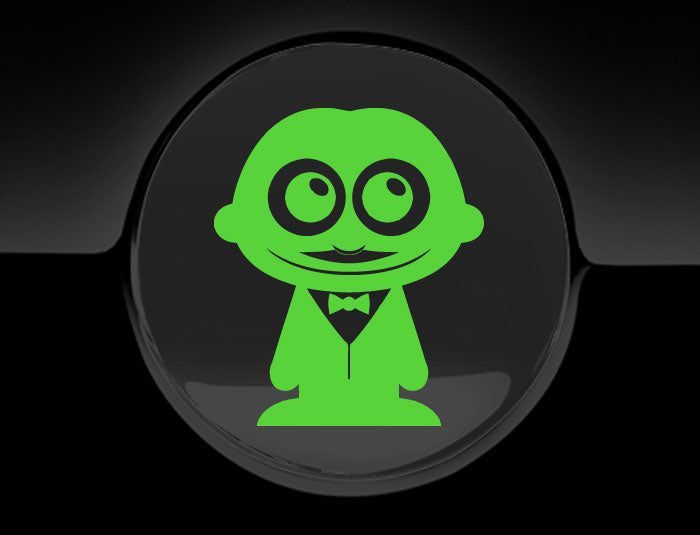 Adorable Waiter Fuel Cap Car Sticker