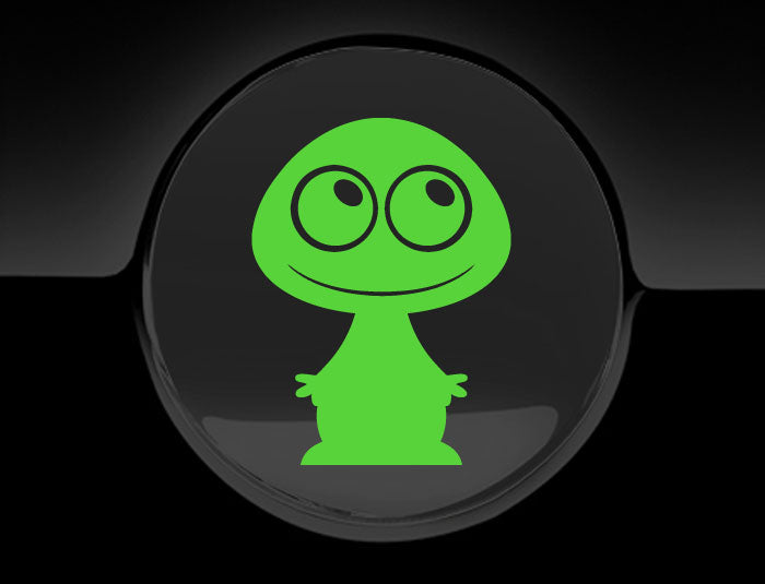 Adorable Alien Fuel Cap Car Sticker