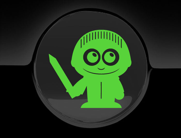 Adorable Knight Fuel Cap Car Sticker