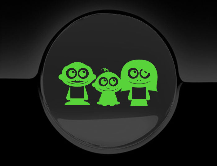 Adorable Family Fuel Cap Car Sticker