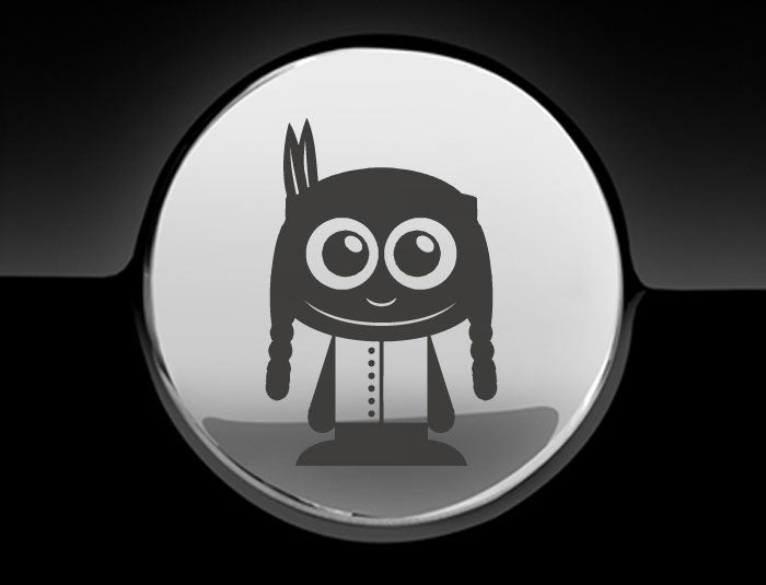 Adorable Indian Fuel Cap Car Sticker
