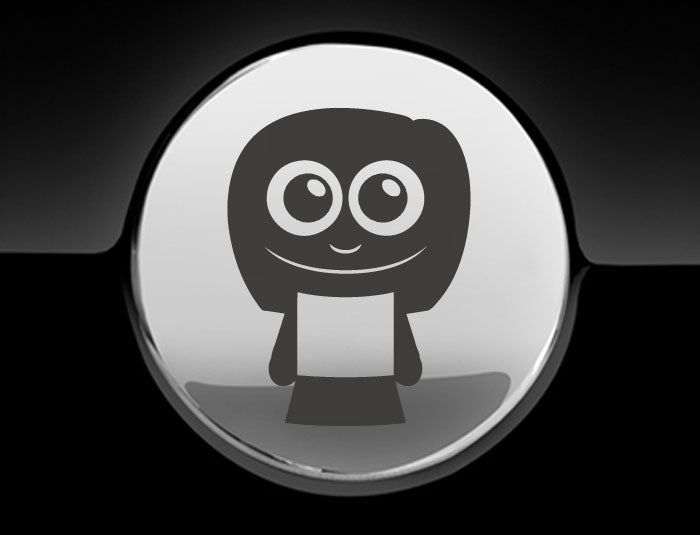 Adorable Woman Fuel Cap Car Sticker