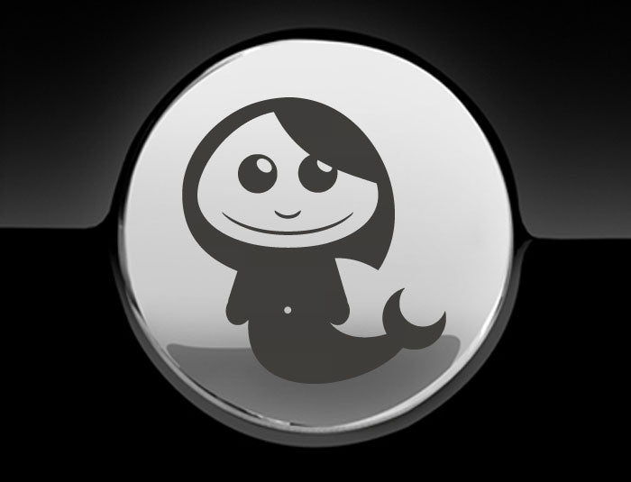 Adorable Mermaid Fuel Cap Car Sticker