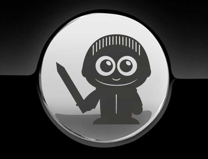 Adorable Knight Fuel Cap Car Sticker