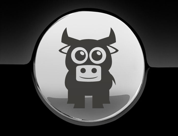 Adorable Bull Fuel Cap Car Sticker