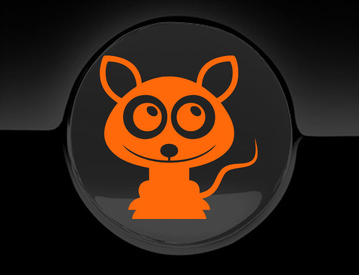 Adorable Rat Fuel Cap Car Sticker