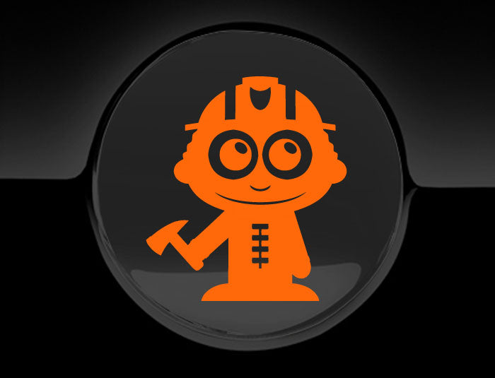 Adorable Firefighter Fuel Cap Car Sticker
