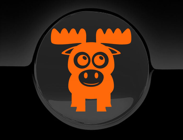 Adorable Moose Fuel Cap Car Sticker