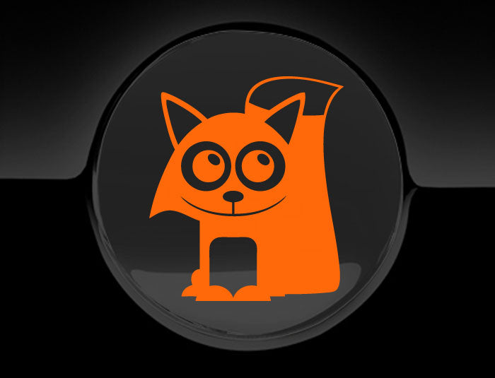 Adorable Fox Fuel Cap Car Sticker