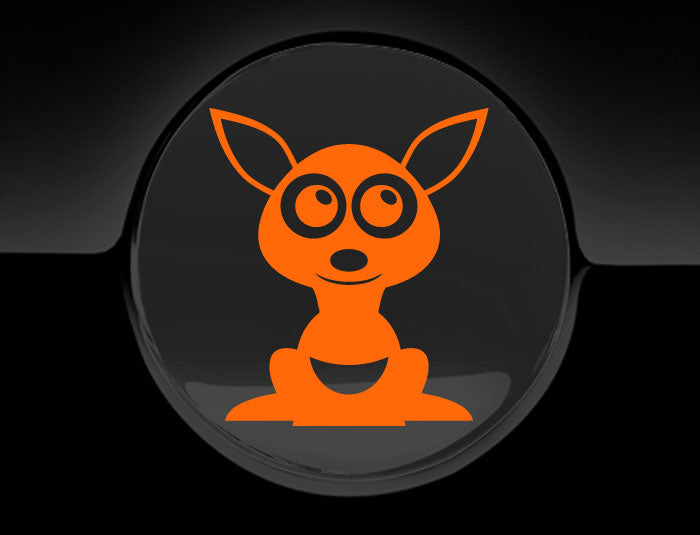 Adorable Kangaroo Fuel Cap Car Sticker