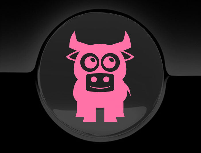 Adorable Bull Fuel Cap Car Sticker