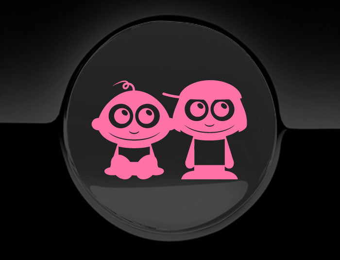 Adorable Children Fuel Cap Car Sticker