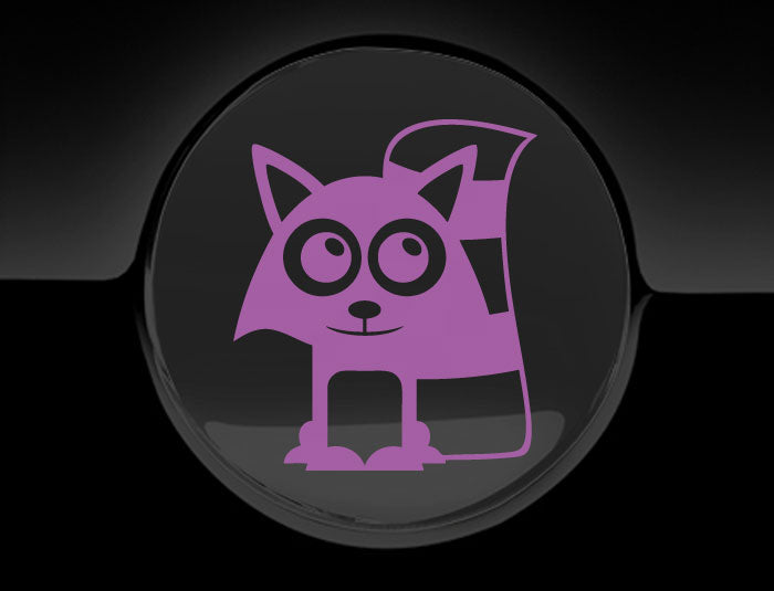 Adorable Raccoon Fuel Cap Car Sticker