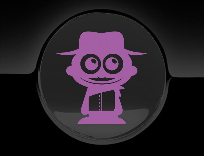 Adorable Cowboy Fuel Cap Car Sticker